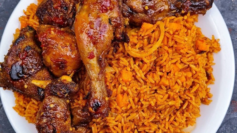 Jollof Rice and Chicken