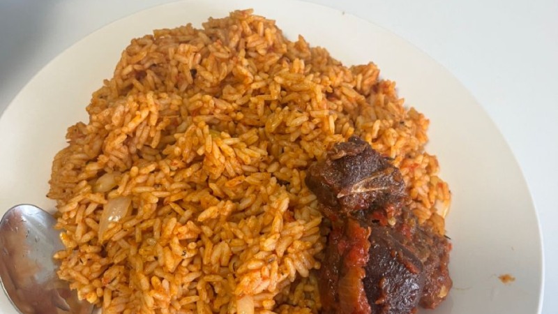 Jollof Rice and Beef