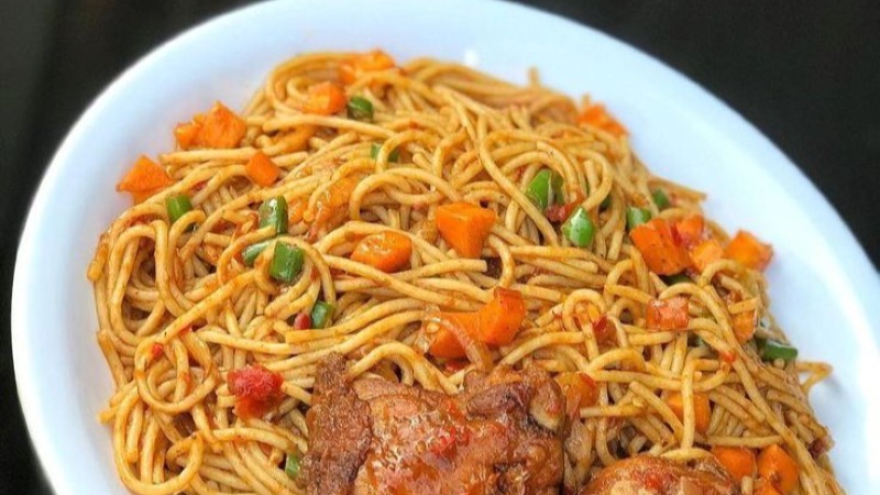 Noodles and Chicken